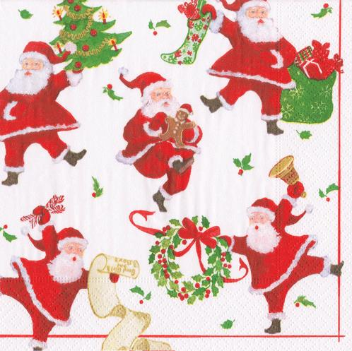 Dancing Santas (X26CAL 16670)
