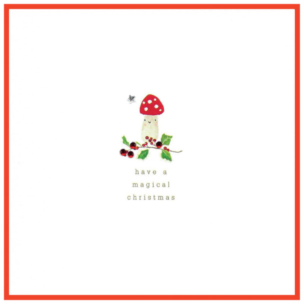 Handfinished - Magical Chrismas Mushroom (14cm) (X26CIN PHX021)