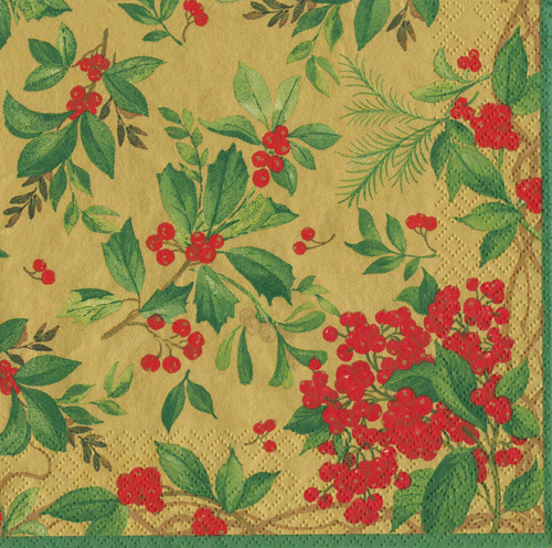 Holly Chintz Gold-Cocktail (X26CAC 17561)