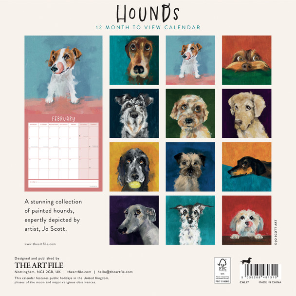 Calendar 2027- Hounds 300x300mm