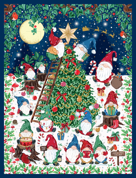 Advent Gold Foil- Going Gnome (388x297mm)