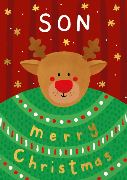 Son Reindeer (Foil,120x170mm)
