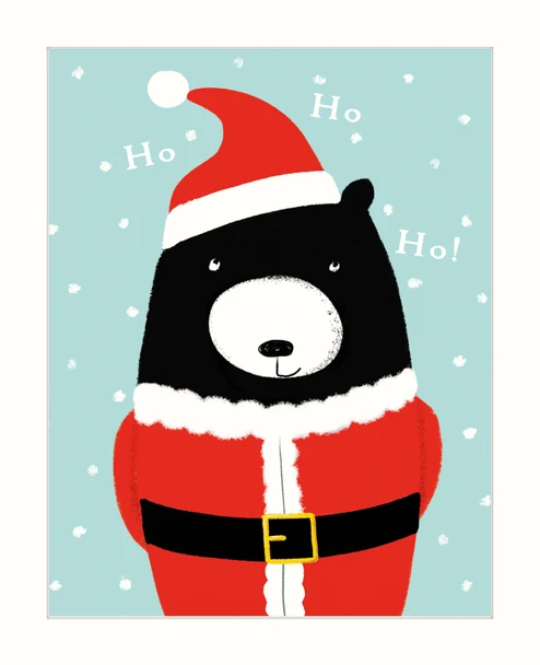 Bear Christmas Santa (138 x 170) (X26ART BEX14)