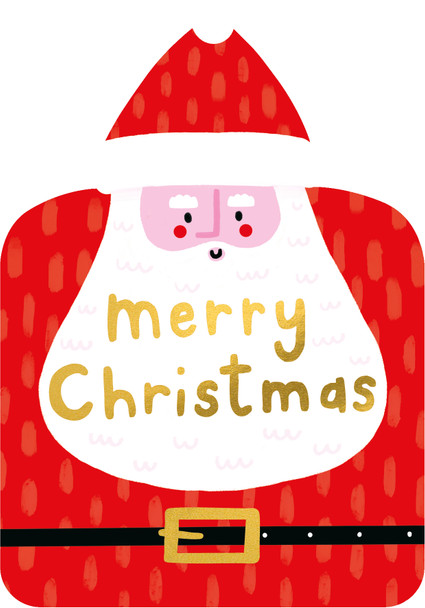 Santa (Diecut, Hot Foil,105x150)