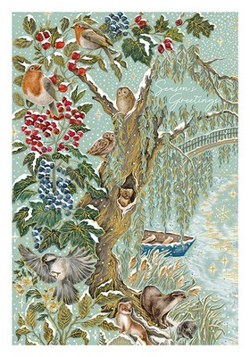 SALE- Tree Bridge (Foil, Emboss;105x150mm)