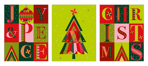 Neon Scandi (12/4x3Designs Foil) (X26ART TRIX28)