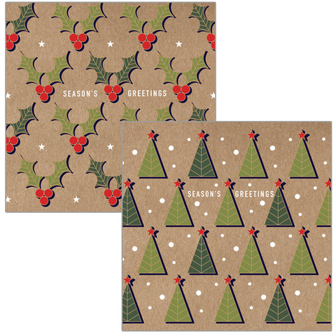 SALE Wallet - Mistletoe Trees (10/5x2Designs Foil SQ) (X26ART WAX039)