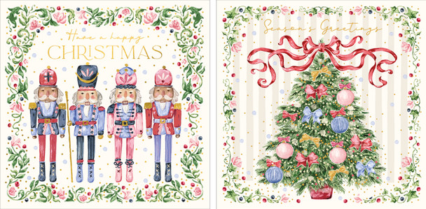 Wallet - Nutcracker & Tree (10/5x2Designs Deboss SQ) (X26ART WAX108)