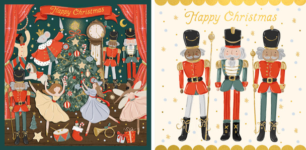 Wallet - Nutcracker Scenes (10/5x2Designs Deboss SQ)