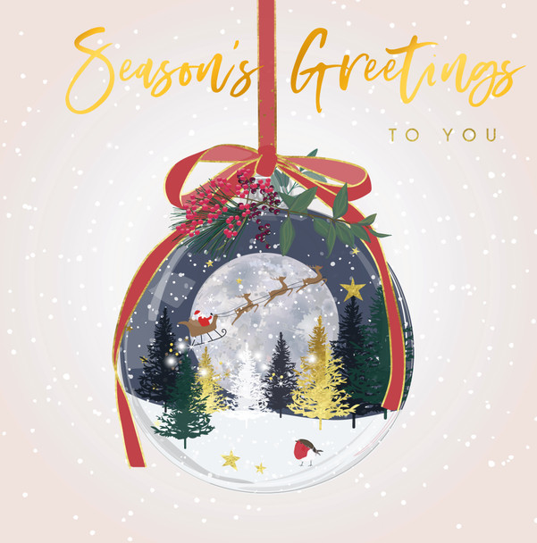 Seasons Greetings Bauble (unbagged) (X26BBD ELX304)