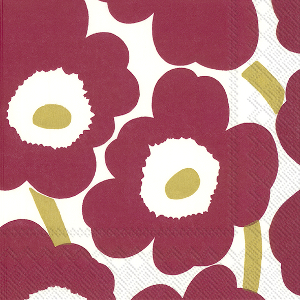 Marimekko - Unikko Dark Red Gold  (X26IHRL 552615)