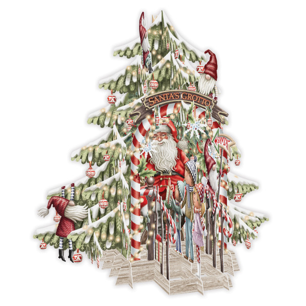 Pop Up Laser Cut- Santa's Grotto (X26MMQ X3D040)