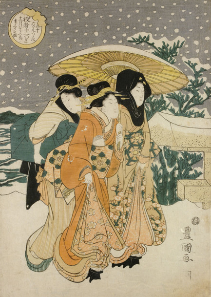 December Women in Snow