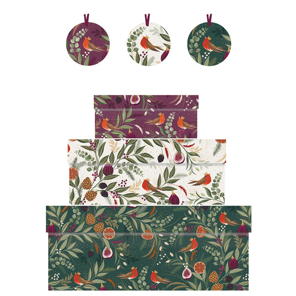 Boxes - SM Fig Fern  (Nest 3)