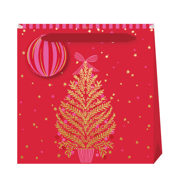 Gift Bag Medium- SM Crimson Tree (W22xH22xD8cm)