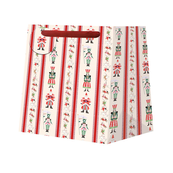 Gift Bag Small SQ- CK Nutcracker Stripe (W15xH15xD10cm)