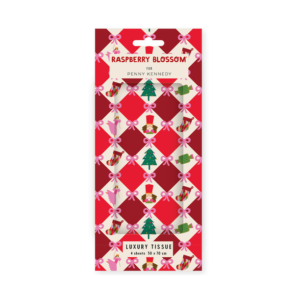 Tissue Pkt 4 - RB Nutcracker Harlequin (50x70cm)