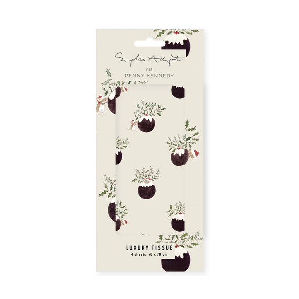 Tissue Pkt 4 - SA Christmas Puddings (50x70cm)