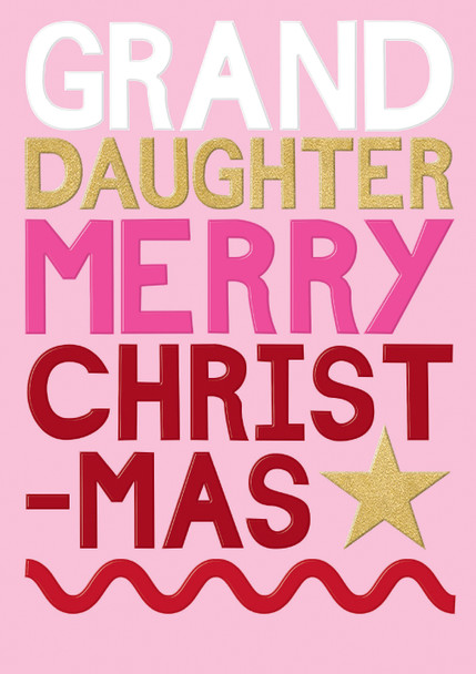 Daughter Merry Christmas (Gold Foil & Emboss) (X26RED XNOG011)