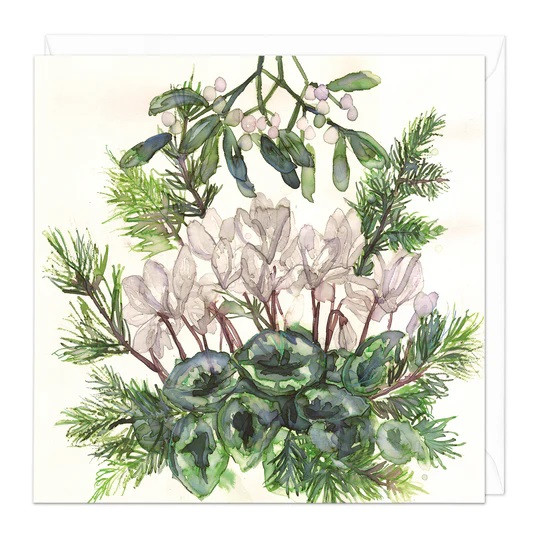 Mistletoe & Cyclamen (Unbagged) (X26WHI Z156)