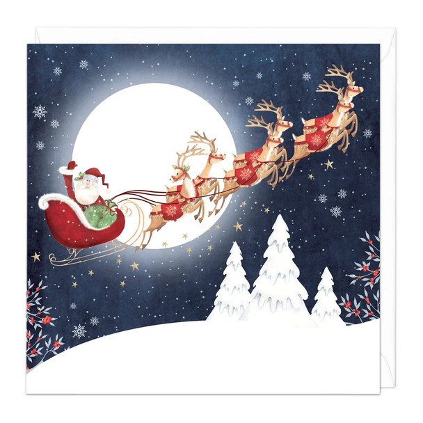 Santa in Sleigh (Unbagged) (X26WHI Z240)