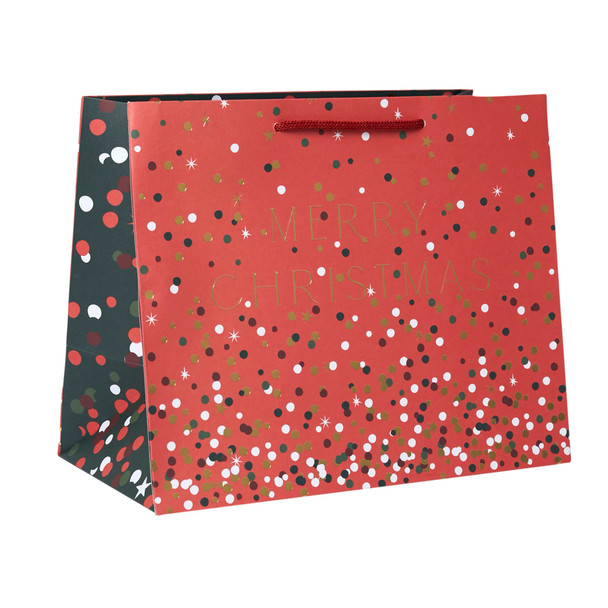 Gift Bag Tote- Christmas Confetti (150x275x225mm)