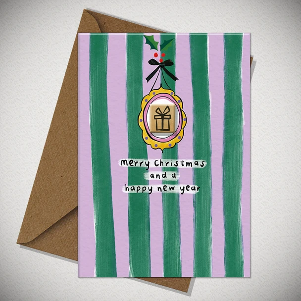 Merry Christmas & HNY (Handfinished w Tile)