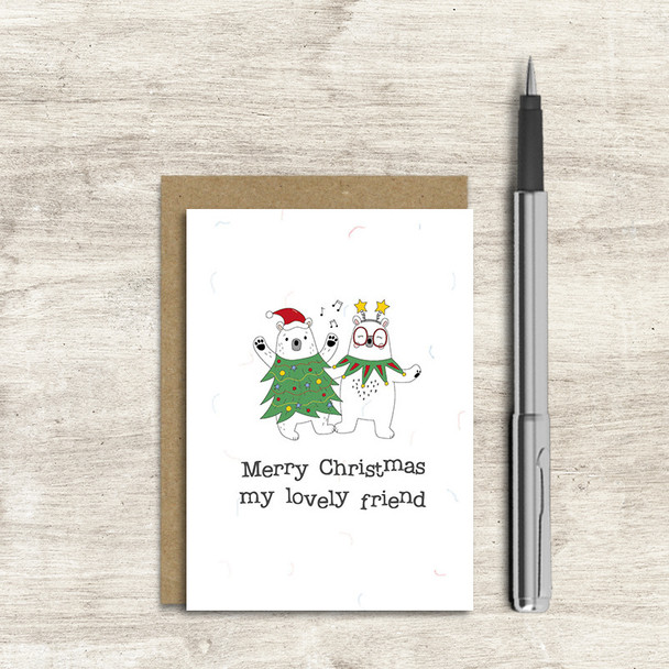 Small Card- Lovely Friend (A7 Unbagged)