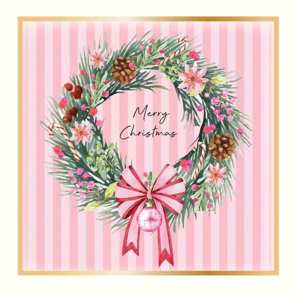 Box 6 - Merry Christmas Wreath
