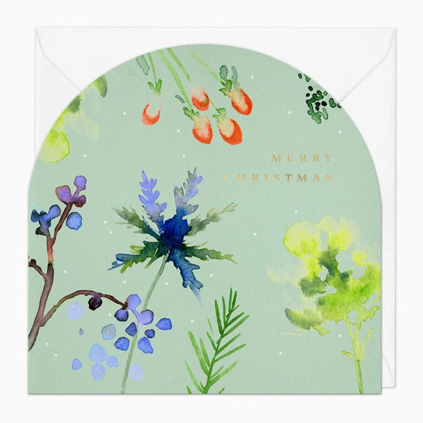 Arched- Watercolour Floral (Unbagged)
