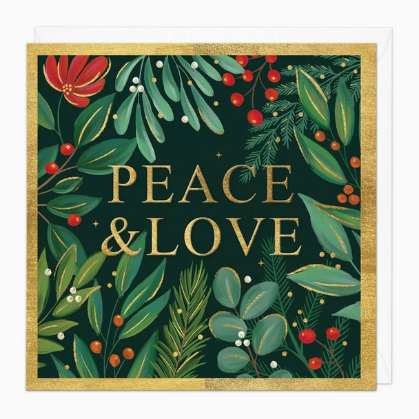 Green & Gold Peace & Love (Unbagged)