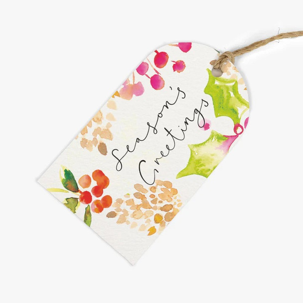 Christmas Gift Tag Pk6 - Seasons Greetings