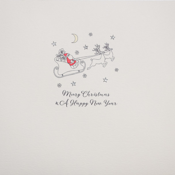 Santa & Sleigh (Handfinished Gems, SQ155mm)