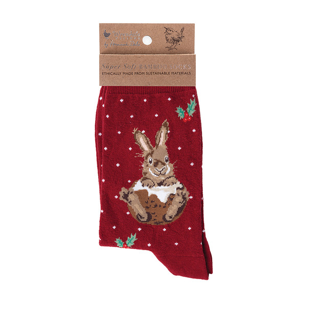 Sock Bamboo -  Little Pudding RED (US6-10) (X26WRE XSOCK001)