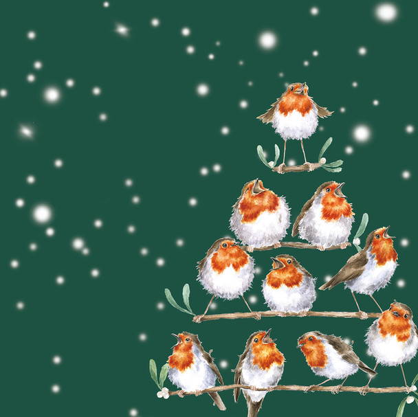 Lunch Napkin - Rockin' Robins (X26WREL K053)