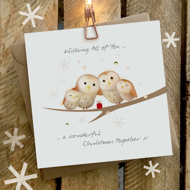 SALE- Family Owls (X26GIN XON005)