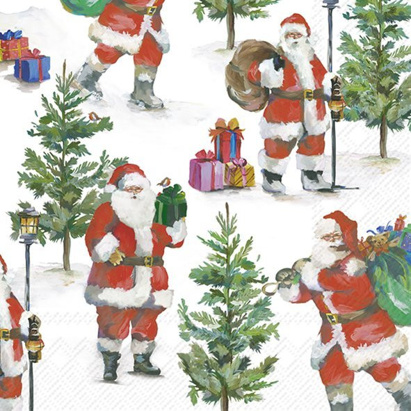 Santa is on the Way White