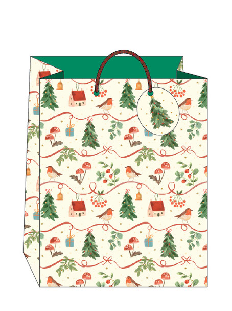 Bag Large - Hedgerow Xmas 290x360x136mm