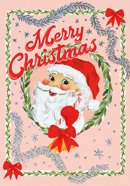 SALE- Santa Merry Christmas (105x150)