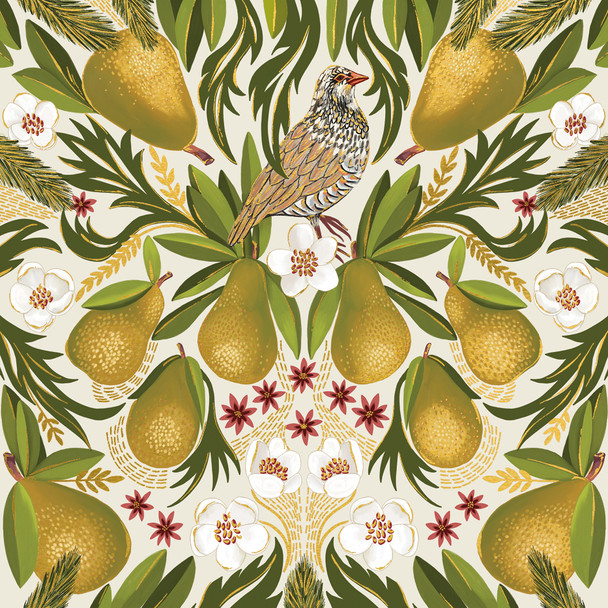 Box (8) SALE- Partridge Pear (SQ165mm) (X26ART LBX105)