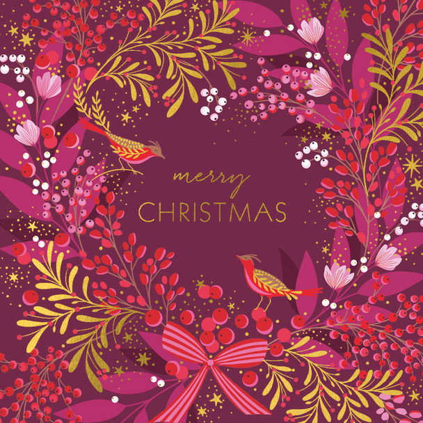 Box (8) - SM Pink Wreath (SQ165mm)