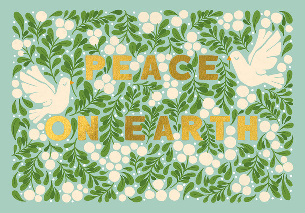 Peace On Earth (Emboss, High Gloss Liquid Foil,105x150)