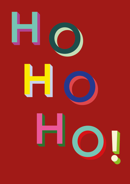 Ho Ho Ho (Foil/Emboss,170x120mm)