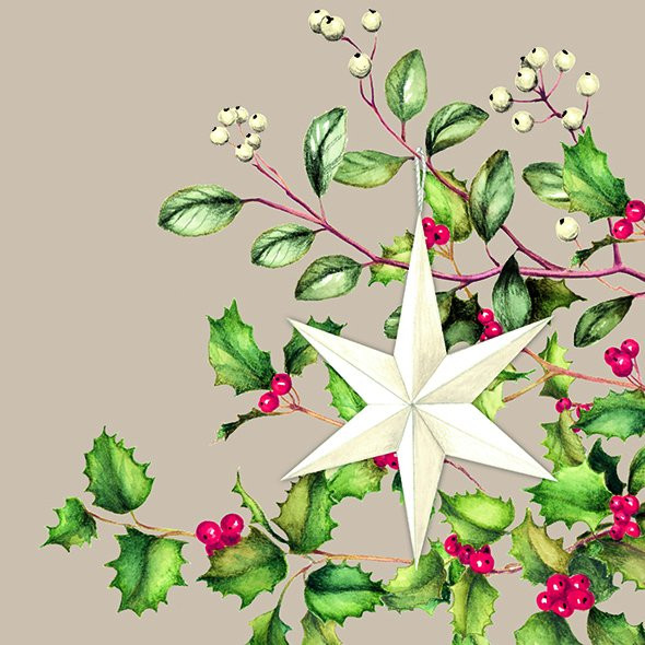 Silent Christmas Star-Linen