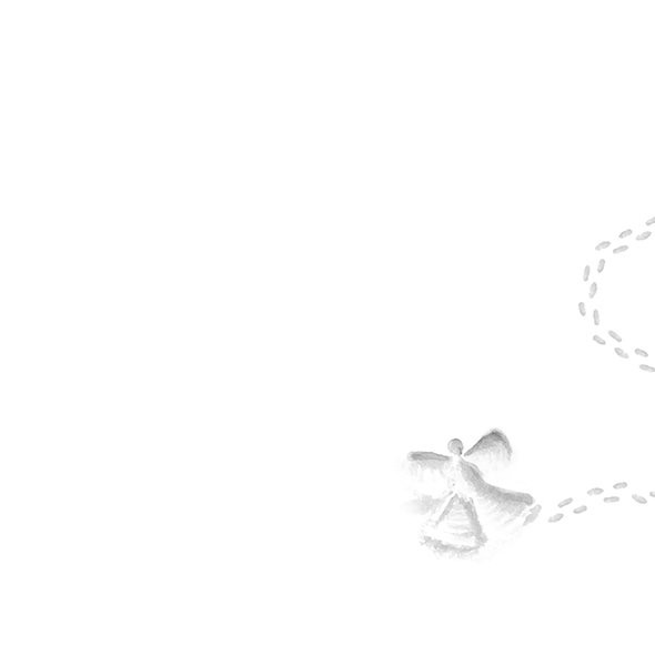 Tiny Snow Angel-White