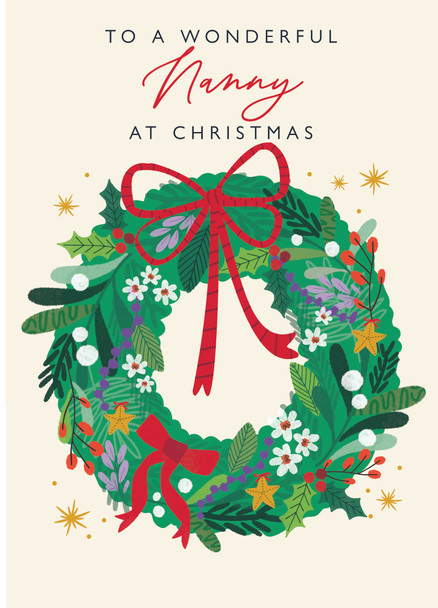 To a Wonderful Nanny Wreath