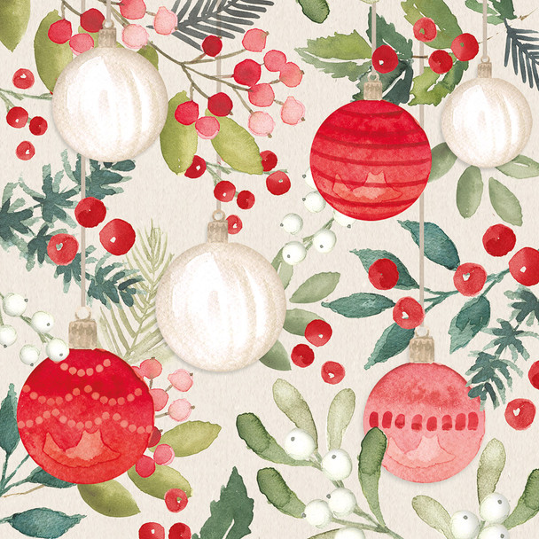 Merry Ornaments Cream