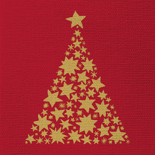 Tree on Canvas Red