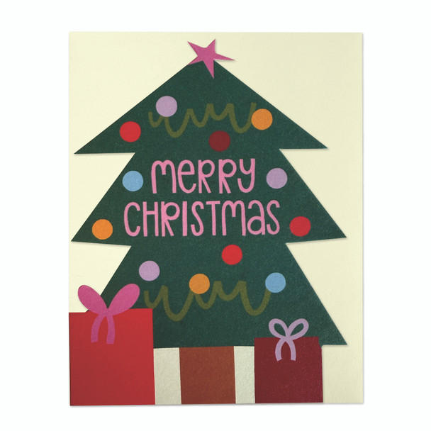 Small Card - Christmas Tree (Die-cut)