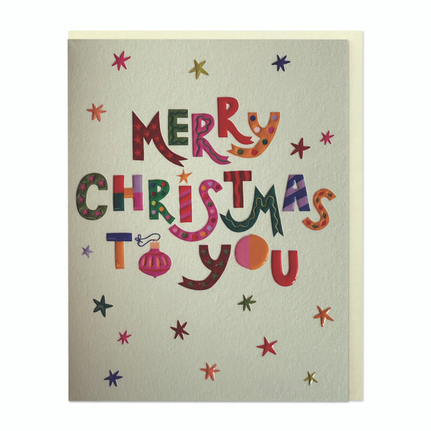 Small Card - Merry Christmas to you (X26RAS LIJ068)